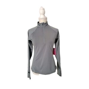RunningSkirts 1/4 Zip Pullover Longsleeve Top Gray Women's Size M NWT